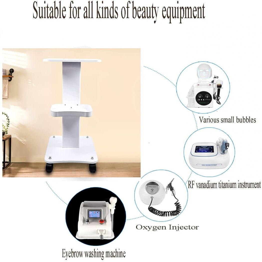 Pedestal Rolling Trolley for Salon